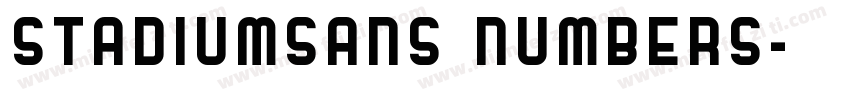 StadiumSans Numbers字体转换